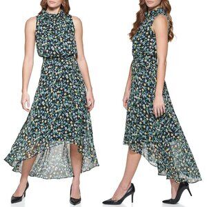 NWT New $158 Karl Lagerfeld Chiffon Hi Low Sleeveless Dress Size 10